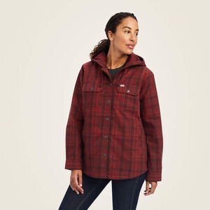 NWT Ariat Rebar Flannel Shirt Jacket in Rosewood size Large